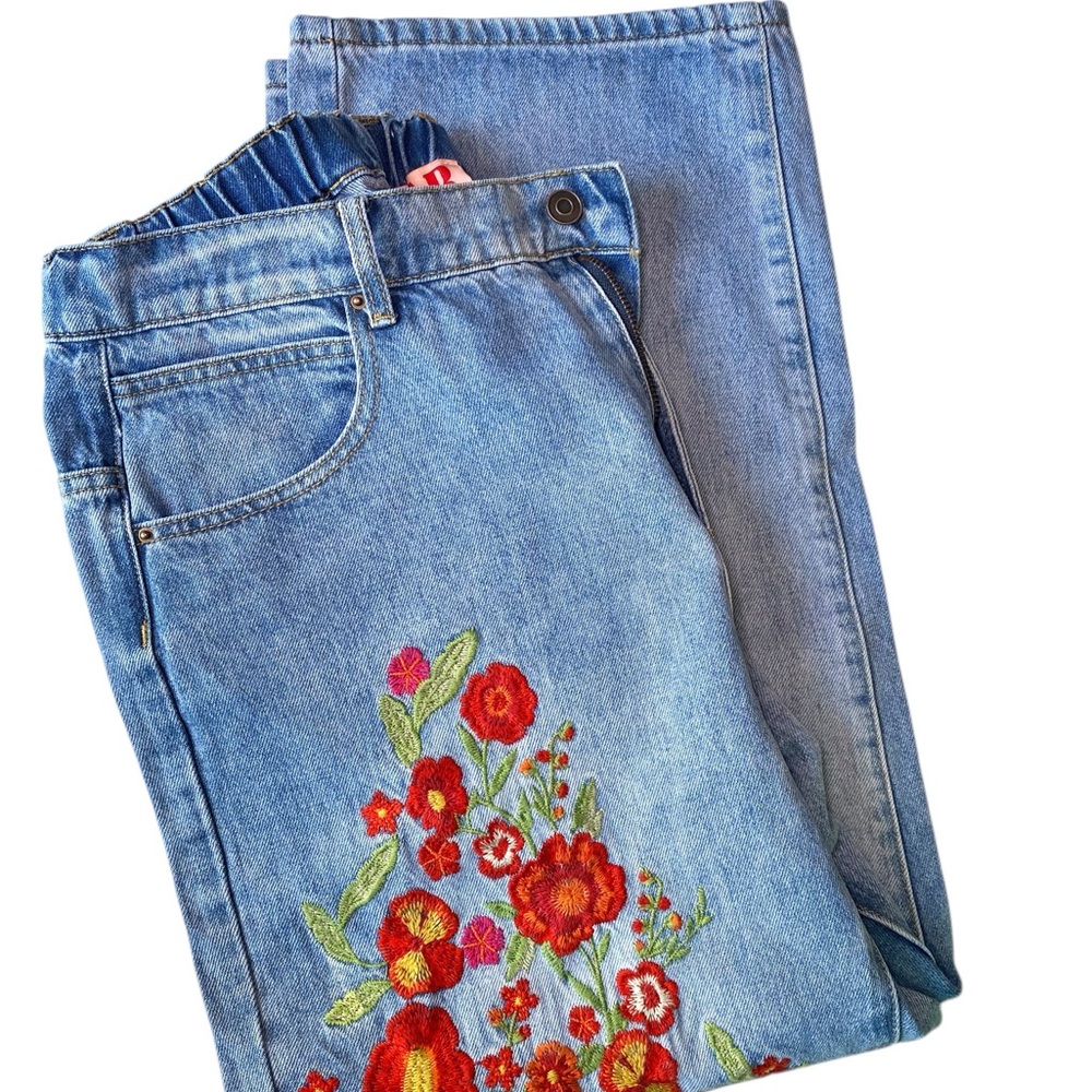 Bar by Alexa Rae Wildflower Floral Embroidered Jeans NWT - Picture 2 of 16